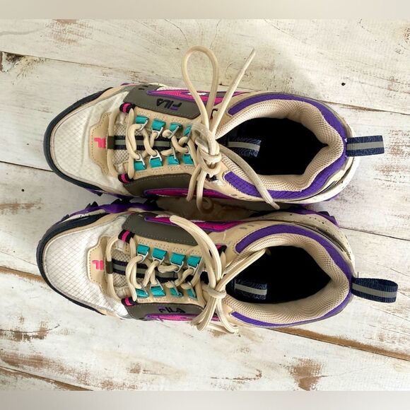 FILA Oakmont TR sneakers hiking running retro style sz 7.5 womens EUC streetwear - Picture 4 of 8